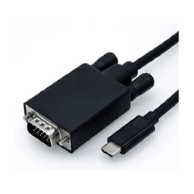 Roline USB-C - VGA kabel, M/M, 1.0m, crni  / 11.04.5820
